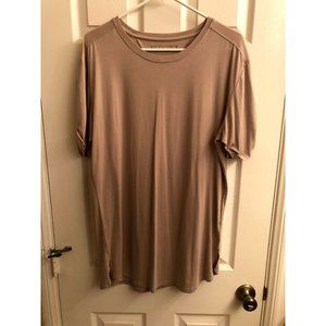 Men's Alphalete Rolled Muscle Tee - Tan